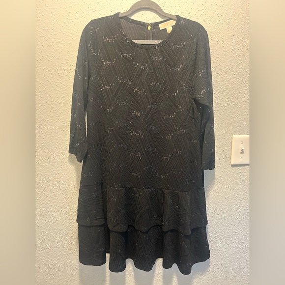 MICHAEL Michael Kors Black Sequin Dress - Picture 1 of 4